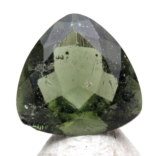 Faceted moldavite meteorite - faceted,