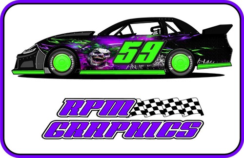 Race car graphic vinyl - race, wrap